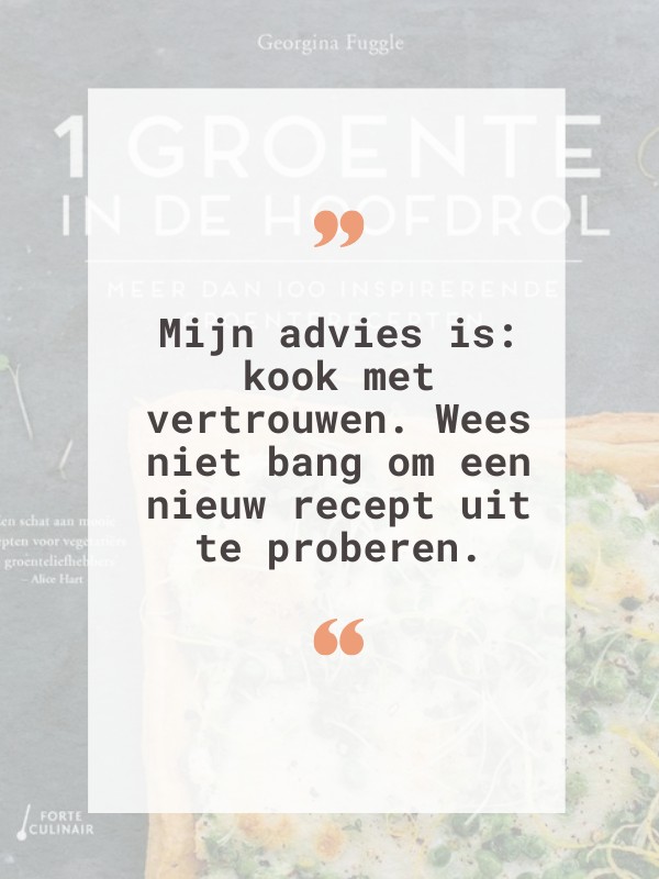 Cover met quote 1 Groente in de hoofdrol