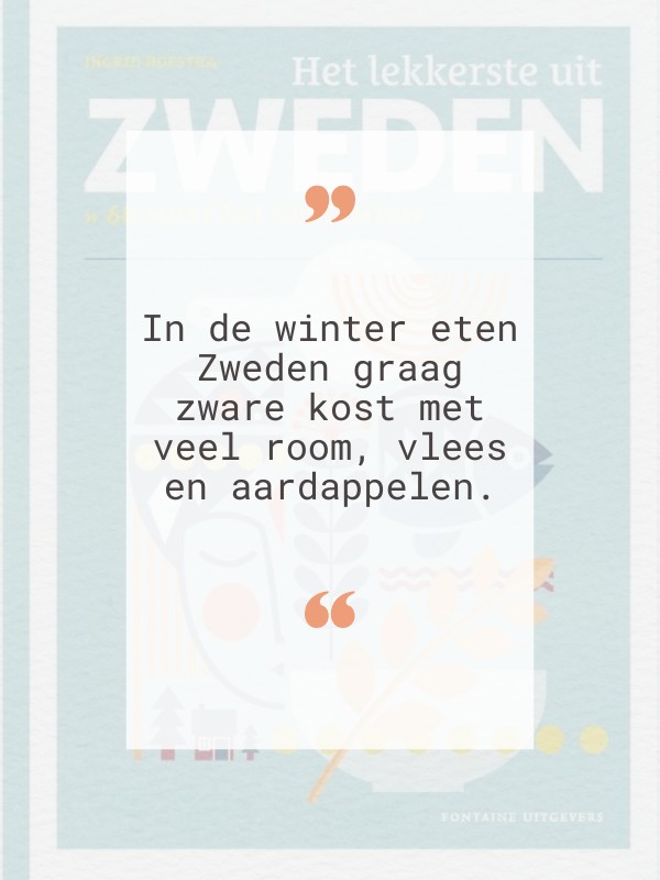 Het lekkerste uit Zweden cover en quote