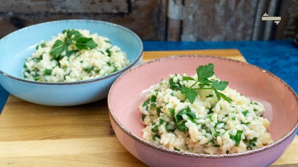 Risotto met peterselie